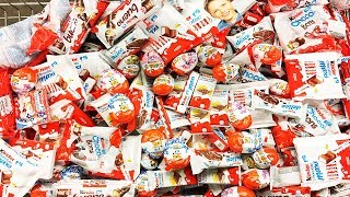 A Lot Of Candy and Sweets 2018 NEW 18 ASMR  АСМР ЗАКУПКА МНОГО СЛАДОСТЕЙ КИНДЕР [upl. by Schild]