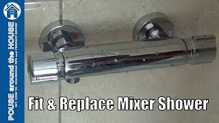 How to change a shower bar valve Shower mixer install amp replace [upl. by Nyrb]