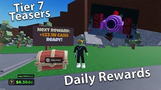 Roblox Factory Simulator  Update 4145  Daily Rewards of Cash and Crates  New Tier 7 Teasers [upl. by Nostrebor680]