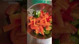 Simple Salad veggies saladrecipe easyrecipe tasty yummy food healthyfood homemadefood [upl. by Htyderem]