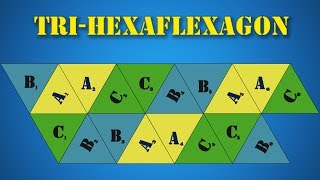 How to make a Tri  Hexaflexagon How to make a Flexagon origami  ORGANZA [upl. by Goeselt454]