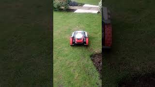 Kress KR160EA approaching a nomow zone using RTK shorts kress robotmower grasscutting [upl. by Dougall]