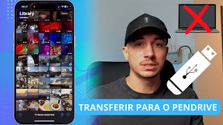 Como transferir fotos e videos do iPhone para o pen drive SEM COMPUTADOR [upl. by Ycniuq]