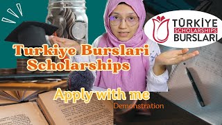 How to fill Turkiye Burslari Scholarships Online Application Form How to apply burslari scholarship [upl. by Ash]