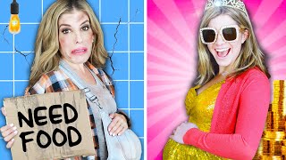 Rich Pregnant Vs Broke Pregnant  Rebecca Zamolo [upl. by Ekralc605]