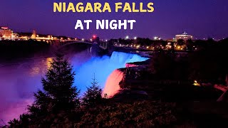 Niagara Falls Lights Up The Night Sky in Stunning Display  2024 [upl. by Minnnie515]