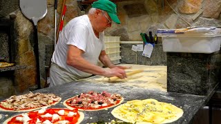 For 60 years Roman Pizza Master baking more than 300 Woodfired oven pizzas every day [upl. by Rokach]