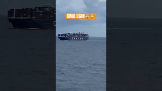 CMA CGM MEGA SHIP😱😱 viralshorts trending containership cmacgm merchantvessel [upl. by Novyar]