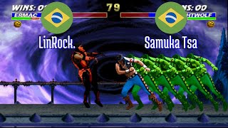 FT5 umk3 LinRock BR vs Samuka Tsa BR Ultimate Mortal Kombat 3 Fightcade Aug 29 [upl. by Haydon]