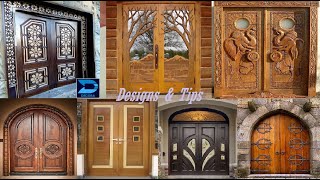 2024s Modern Wooden Doors Latest Design Ideas For Main Double Door [upl. by Aiykan151]