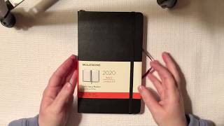 Moleskine 2020 Daily PlannerDiary Flip Through and Review [upl. by Dalila]