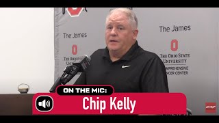 Ohio States Chip Kelly on returning to Oregon preparing for topthree matchup [upl. by Debra]