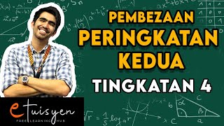 eTuisyen TINGKATAN 4 MATEMATIK TAMBAHAN Bab 9  Pembezaan Peringkat Kedua [upl. by Leahey]