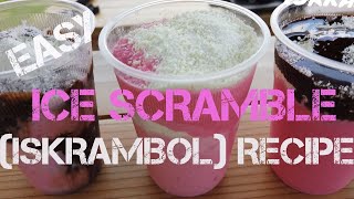 EASY ICE SCRAMBLE ISKRAMBOL RECIPE [upl. by Austin]