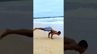 Calisthenics Training 🤸🏼 at Beach 🌊 calisthenics beach viral tiktok fpyシ [upl. by Niko]