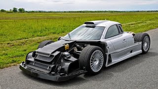 Mercedes CLK GTR AMG 1400 HP  Autobahn Accelerate 2018 [upl. by Jsandye]