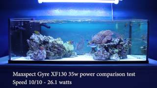 Maxspect Gyre XF130 speedpower comparison [upl. by Georas688]