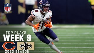 Chicago Bears Top Plays vs New Orleans Saints  2023 Regular Season Week 9 [upl. by Ecnerual]