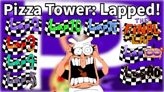 PIZZA TOWER LAPPED  Every song of every lap [upl. by Hackathorn]