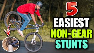 5 EASY NONGEAR MTB TRICKS  Infinity Riderzz [upl. by Tamra]