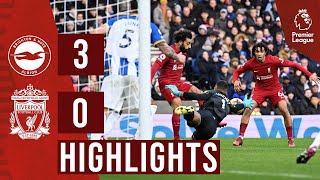 Highlights Brighton amp Hove Albion 30 Liverpool  Reds beaten at the AMEX [upl. by Colwen]