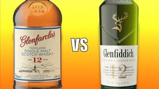 Glenfarclas 12 vs Glenfiddich 12 Year Old Highland Single Malt Scotch Whisky [upl. by Nave932]