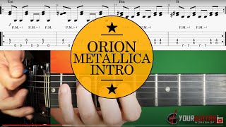 How To Play Orion On Guitar Lesson amp TAB 1 Metallica Tutorial [upl. by Elisabeth]