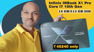 Infinix INBook X1 Pro Core i7 10th Gen [upl. by Iohk]