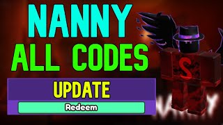 ALL Nanny CODES  Roblox Nanny Codes July 2023 [upl. by Dollar]