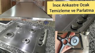 İnox OCAK Nasıl TEMİZLENMELİ👌ANKASTRE Ocak ve Davlumbaz PARLATMA🔹️ İnox Beyaz Eşyalar Neden Pahalı [upl. by Draper]