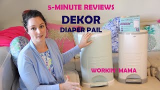 5 MINUTE REVIEWS Dekor Diaper Pail  Best Convertible Eco Friendly Diaper Pail [upl. by Mailli]