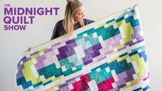 Angelas Modern Bargello Quilt  GIVEAWAY  Midnight Quilt Show with Angela Walters [upl. by Okiron784]