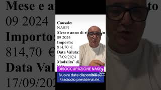 NASPI NUOVE DATE 179 pagamenti youtube letstalk youtubeshorts inps yes [upl. by Douty]