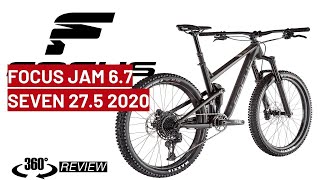 FOCUS Jam 67 Seven 275 2020 360 spin Full Suspension bike review [upl. by Ysset]