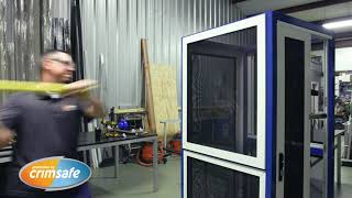 Crimsafe  Security Screen Door Test [upl. by Arundel]