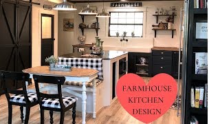 MODERN Farmhouse Kitchen Renovation AMAZING RESULTS [upl. by Adnoyek823]