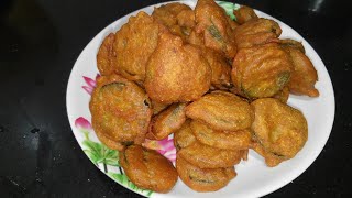 घोसाळ्या ची भजी Ghosalyachi Bhaji Turai pakoda Ridge Gourd pakoda By Asha Maragaje [upl. by Atcele]