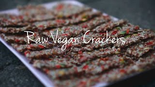 Dehydrated Crackers  Raw Vegan [upl. by Alyehs]