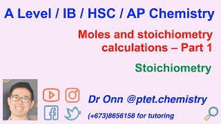 A Level IB HSC AP chemistry  Stoichiometry mole concept backward and redox titrations  Part 1 [upl. by Ojyllek]