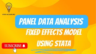 Panel Data Analysis Using STATA Fixed Effects Model [upl. by Schuh872]