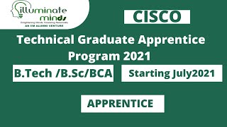 Cisco Technical Graduate Apprentice Program 2021  Freshers  BEBTech  BSCBCA  Across India [upl. by Esilahs]