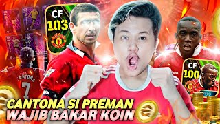 TUKANG GACHA BERAKSI  BAKAR KOIN DEMI EPIC BARU CANTONA 103 amp YORKE TERKUAT EFOOTBALL 2024 MOBILE [upl. by Licec]