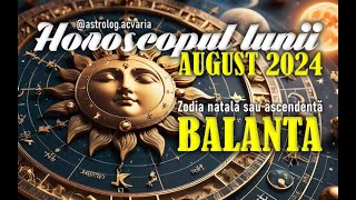 ♎BALANTA 🌼 Horoscop AUGUST 2024 Subtitrat RO 🌼LIBRA AUGUST 2024 HOROSCOPE [upl. by Cogn61]