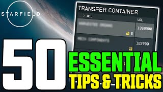 50 Starfield Tips amp Tricks You DIDNT Know SPOILER FREE [upl. by Klarika]