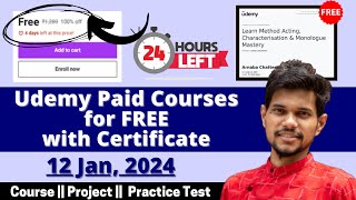 How to get Udemy Courses for FREE in 2024  Udemy Coupon Code 2024  Latest Udemy Coupons [upl. by Laro]