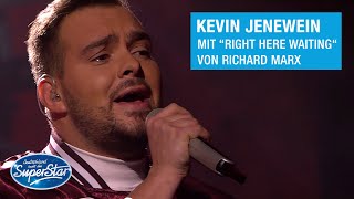 Kevin Jenewein mit quotRight Here Waitingquot von Richard Marx  Halbfinale DSDS 2021 [upl. by Eelir163]