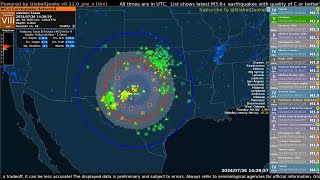 M51 Earthquake Hits Texas Rapid detection  July 26 2024 [upl. by Mitran]