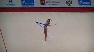 Soldatova Aleksandra RUS ribbon Qual Grand Prix Moscow 2018 [upl. by Sidonnie]