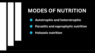 Modes Of Nutrition I Life Processes I Digestion I Biology [upl. by Schear]