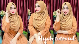 ১ মিনিটে হিজাব টিউটোরিয়াল  Hijab style 2024 [upl. by Porett827]